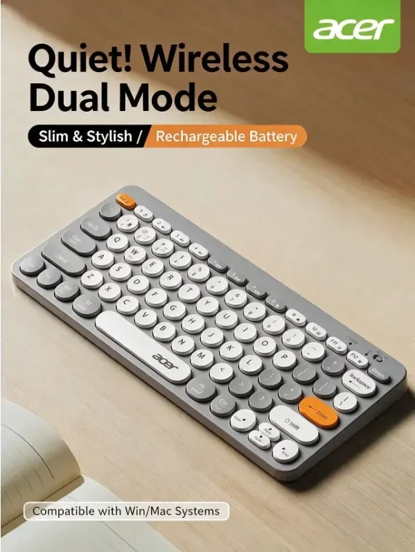 Combo Teclado Mouse Bluetooth Acer OKR250 Bluetooth USB Recargable · foto 2